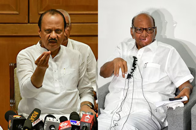 ajit pawar and sharad pawar