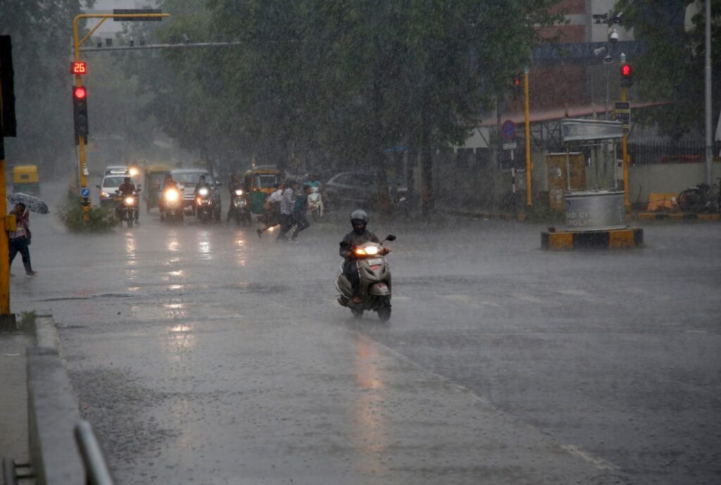 Rain reentry in Gujarat