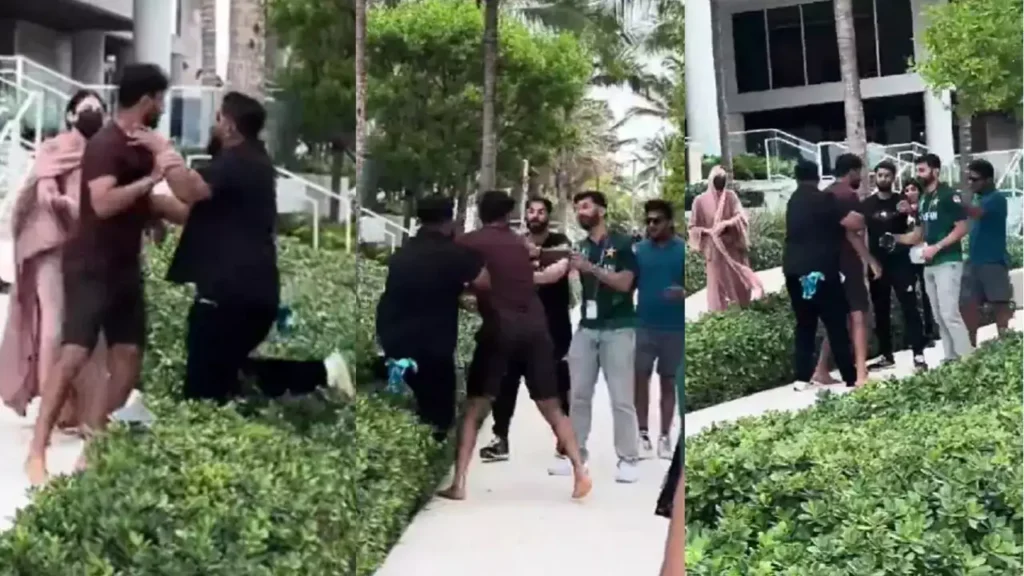 harish rauf fight with pakistani fan