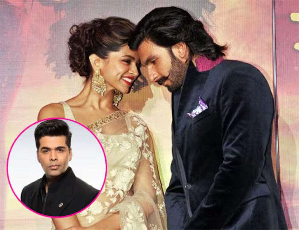 Ranveer and Deepika with Karan