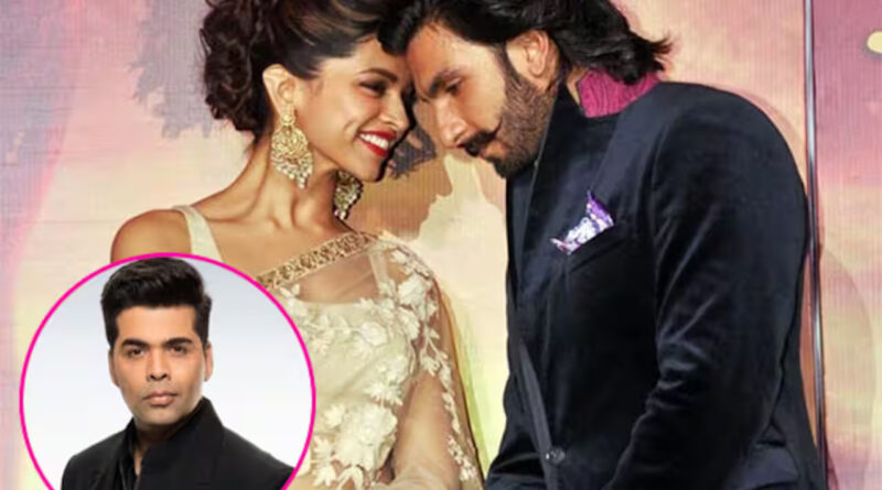 Ranveer and Deepika with Karan
