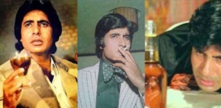 Big B Smoking & Drinking (Jansatta image Source)