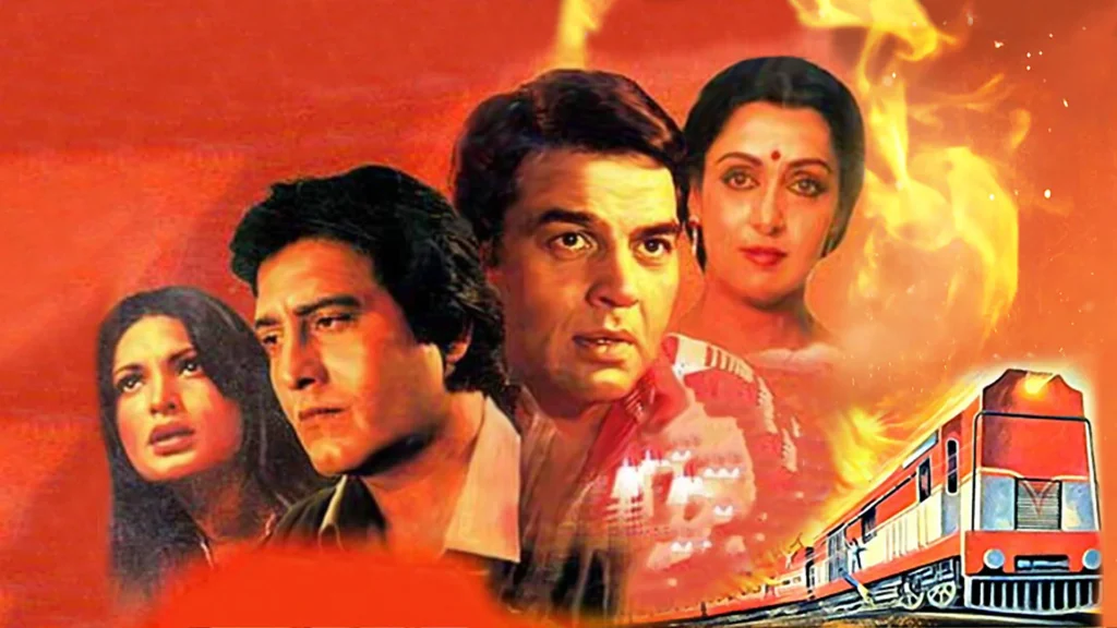 the burning train (image source disney hotstar)