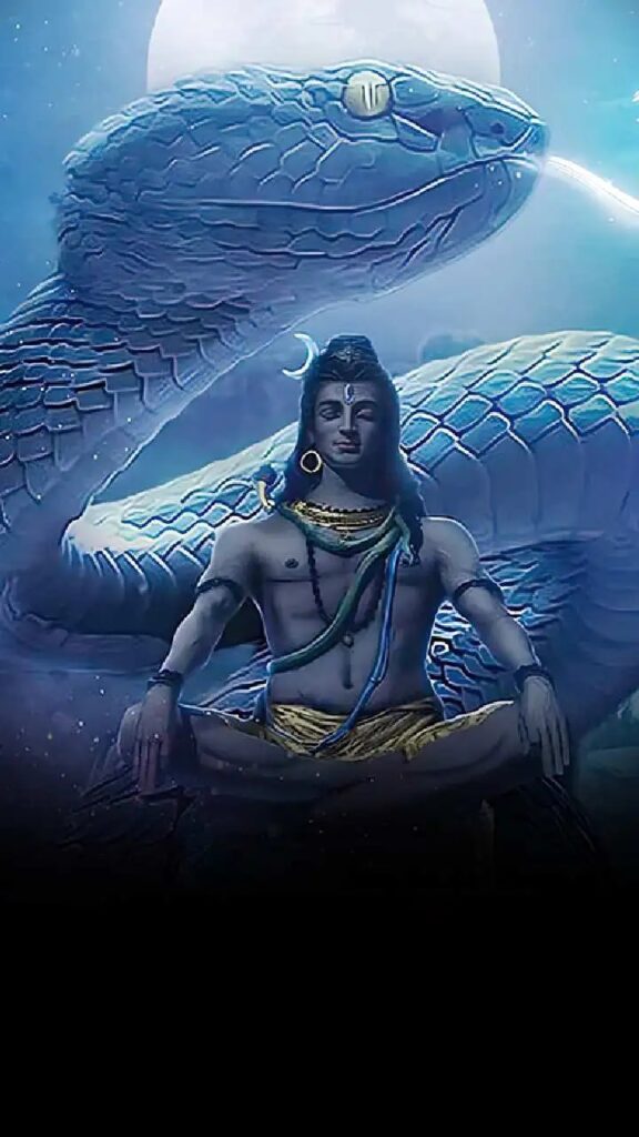 Lord Shiva with Vasuki Nag around neck (news24 credit)
