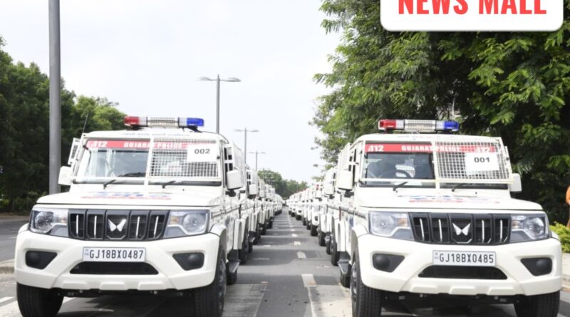 500 new 112 Janrakshak vehicles in Gandhinagar Gujarat