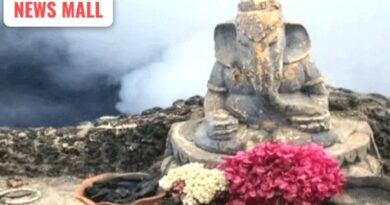 Lord Ganesha statue at active Mount Bromo volcano in Indonesia