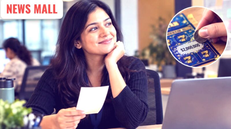 credit money control Woman wins lottery during lunch break and returns to office