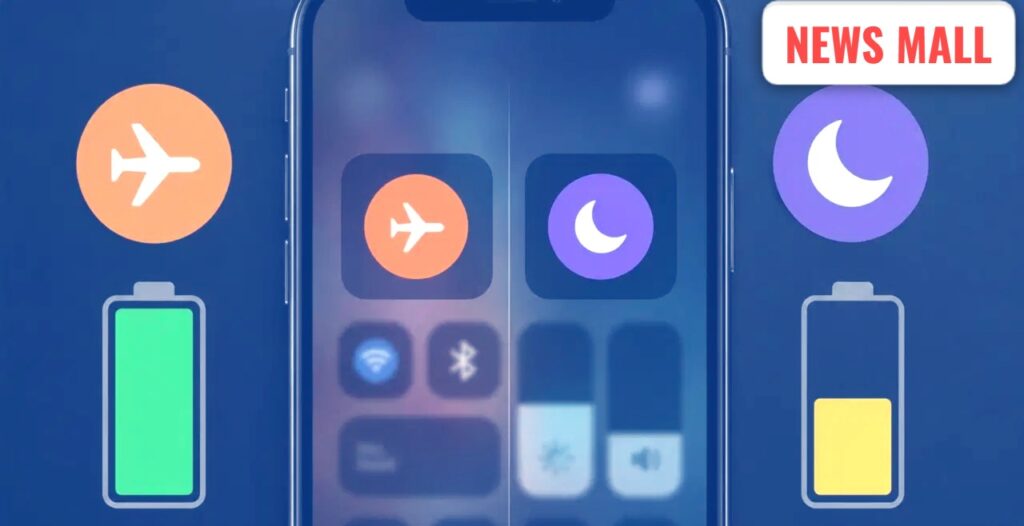 Credit AI (via tv9) Smartphone in Airplane Mode for better sleep and digital detox at night