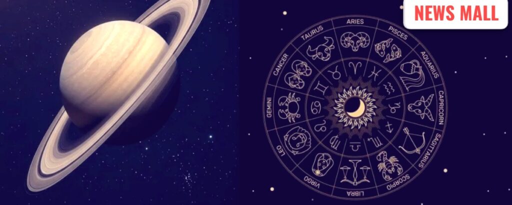 credit india tv Shani Dev idol and zodiac signs representation for Shani Vakri