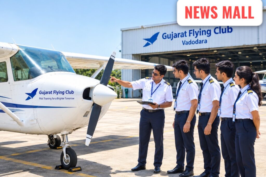 Guj Govt Credit ગુજરાતમાં ઉડાન ભરતી ટ્રેનિંગ એરક્રાફ્ટ અને ફ્લાઇંગ એકેડેમી